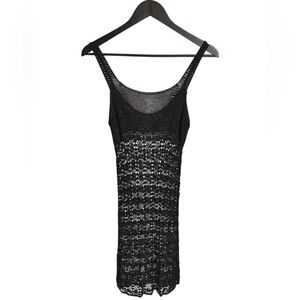 Black Crochet Dress
